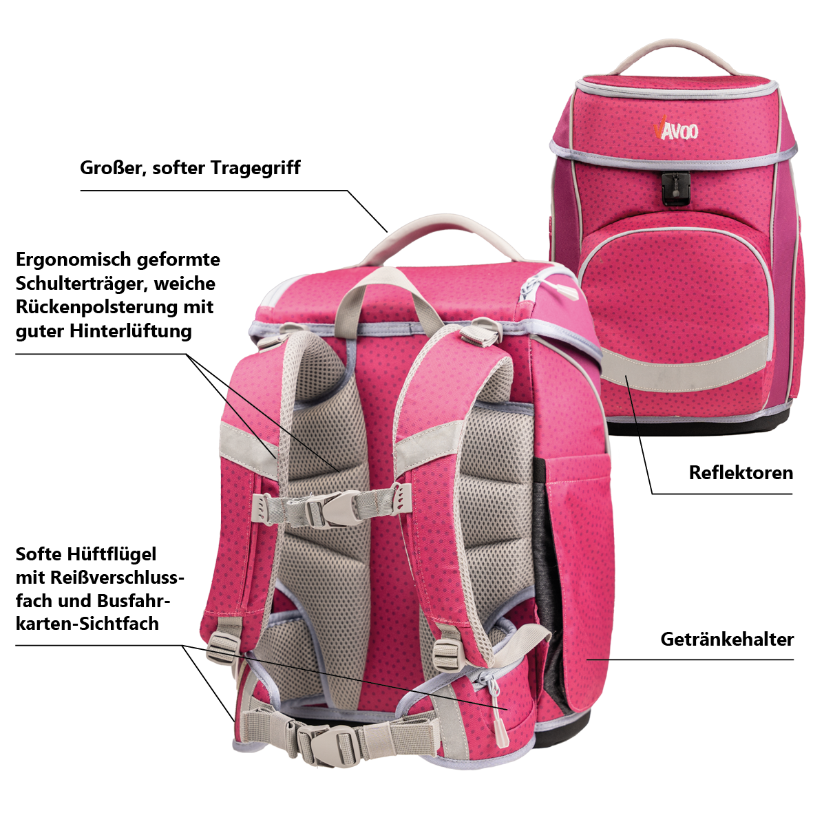 Schulranzen-Set Quin Light