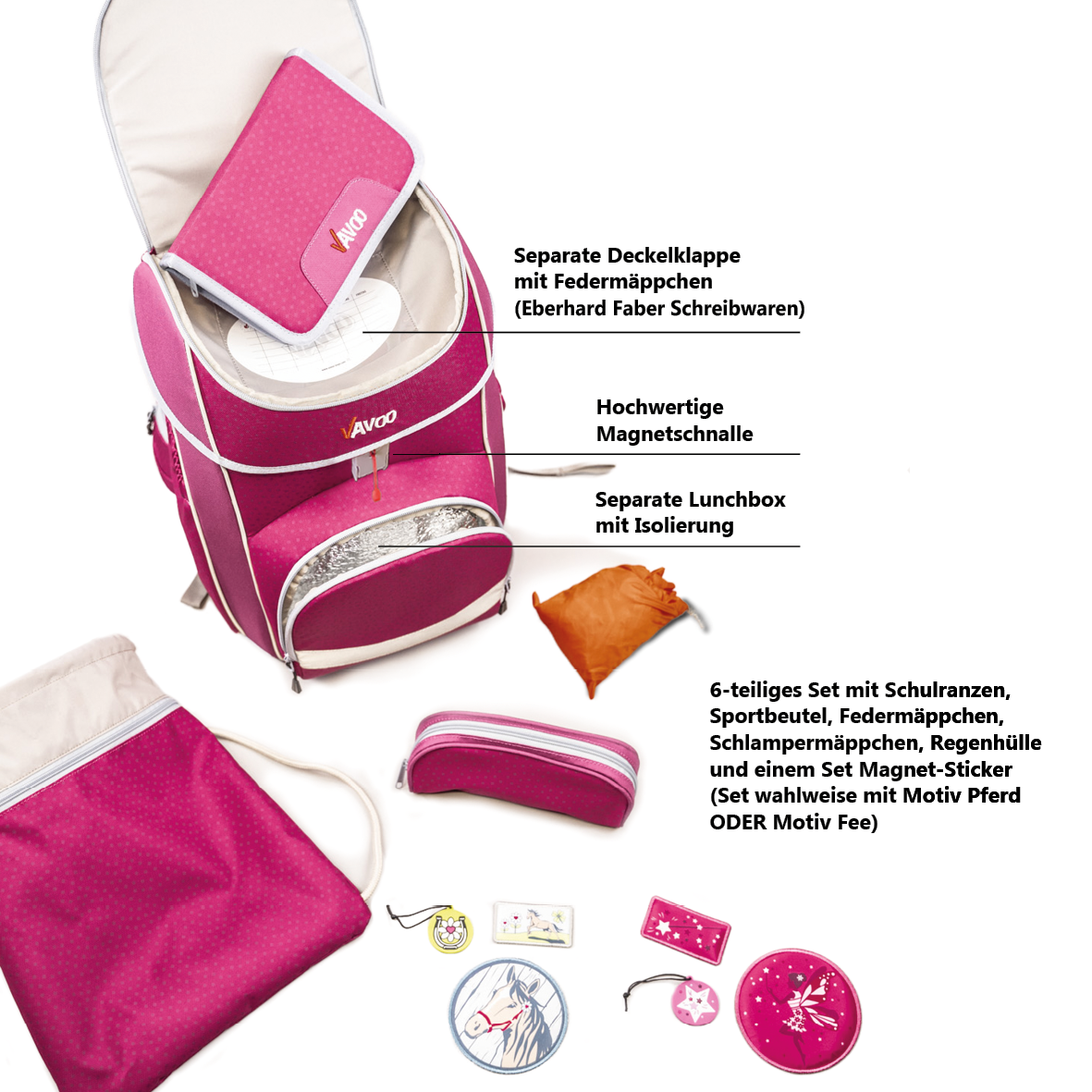 Schulranzen-Set Quin Light